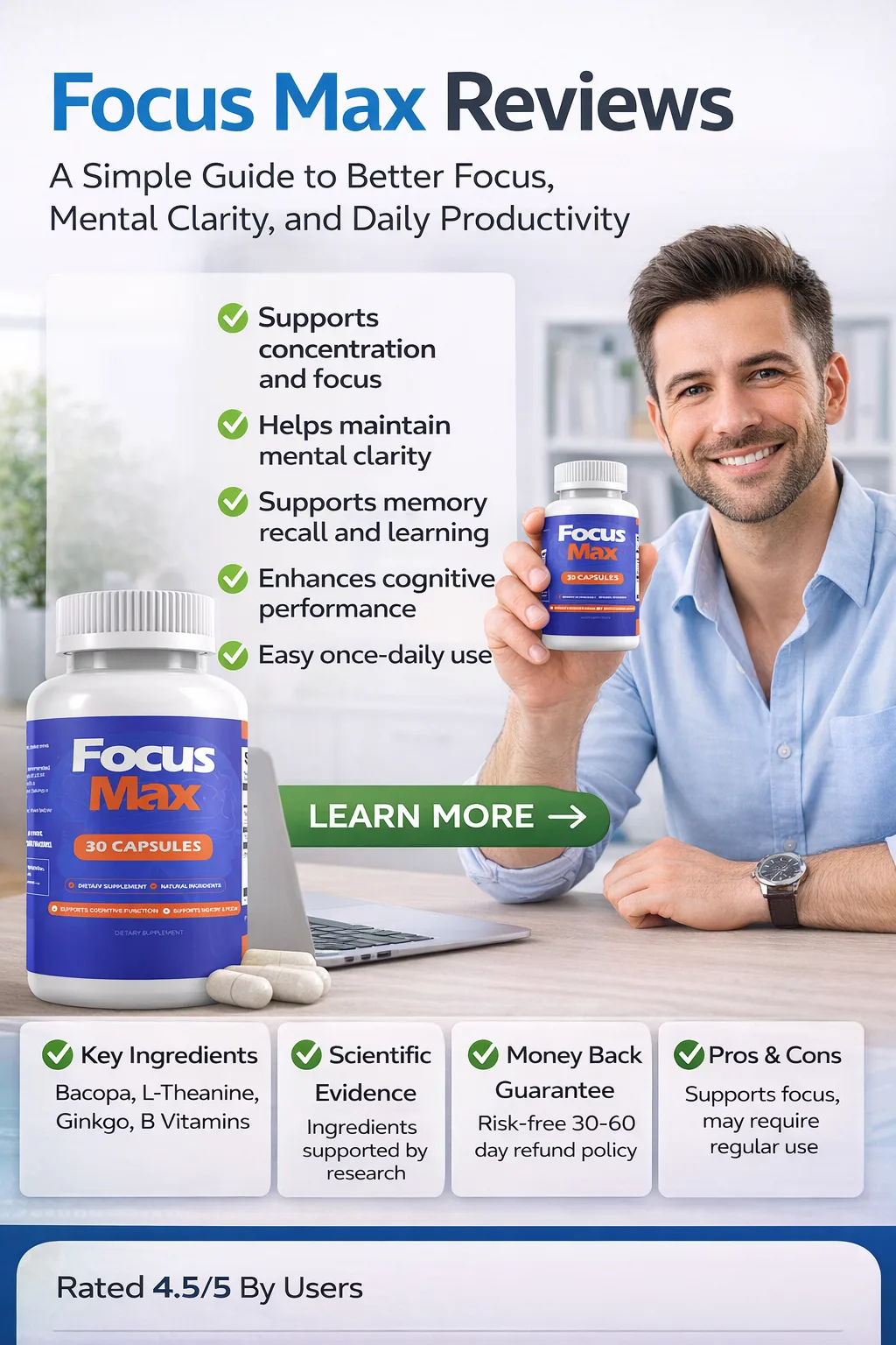 Focus Max (official-site) Capsules for Daily Brain Support