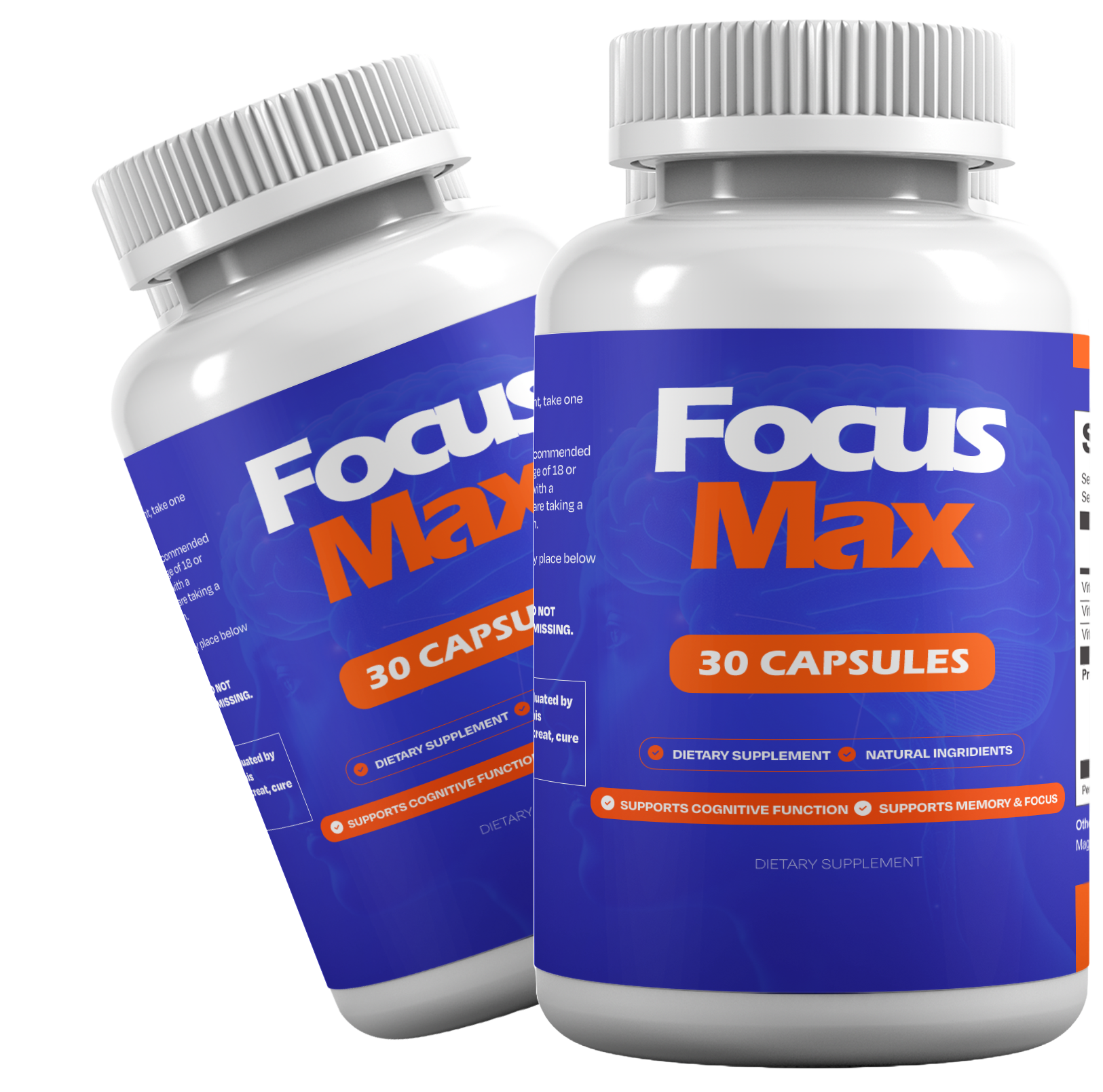 Focus Max Supplement Bottle